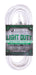 Electryx 20ft Light Duty Indoor/Outdoor Extension Cord - 16 Gauge White / 20FT