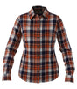 Noble Outfitters Women's Flannel Shirt - Rust / Navy Plaid Rust / Navy Plaid