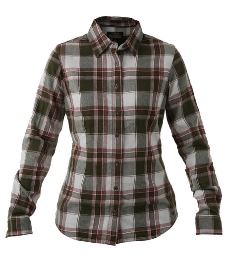 Noble Outfitters Women's Flannel Shirt - Olive Olive