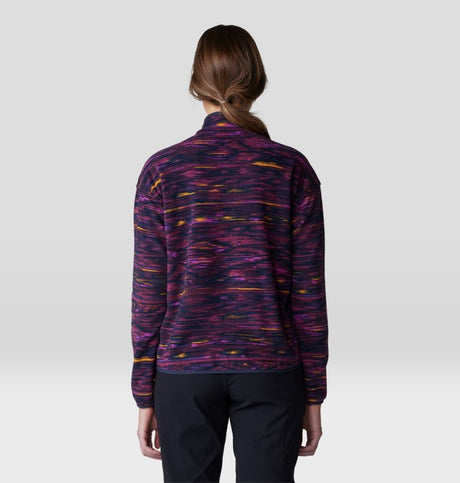 Mountain Hardwear Women's Microchill Half-Zip - Blackberry Stria Print Blackberry Stria Print