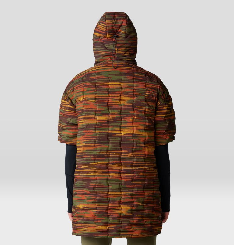 Mountain Hardwear Stretchdown Poncho - Iron Oxide Stria Print Iron Oxide Stria Print