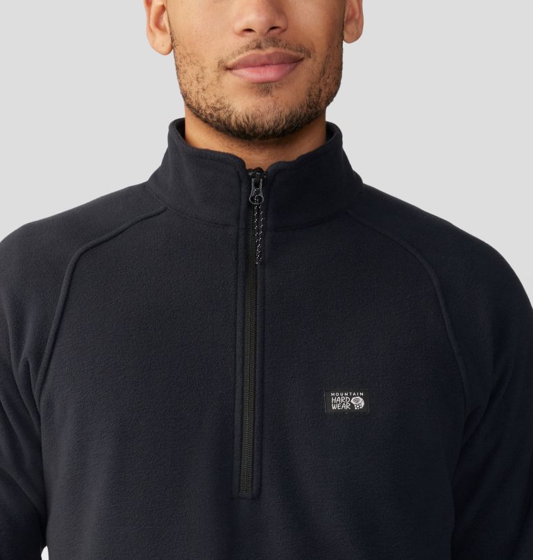 Mountain Hardwear Men's Microchill Quarter-Zip Pullover - Black Black