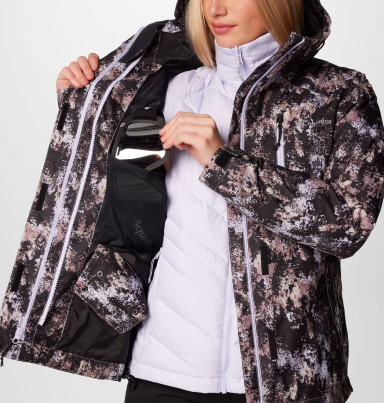 Columbia Women's Whirlibird V Printed Interchange Jacket - Snowdrift Timberwild Print Snowdrift Timberwild Print