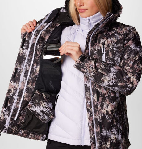 Columbia Women's Whirlibird V Printed Interchange Jacket - Snowdrift Timberwild Print Snowdrift Timberwild Print