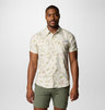 Columbia Mens PFG Uncharted Printed Short Sleeve Shirt - Stone Everglades Stone Everglades