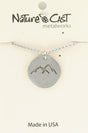 Nature Cast Metalworks Cutout Mountain Peaks Pendant Necklace