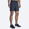 Brooks Men's Sherpa 7" 2-in-1 Short Heather Charcoal