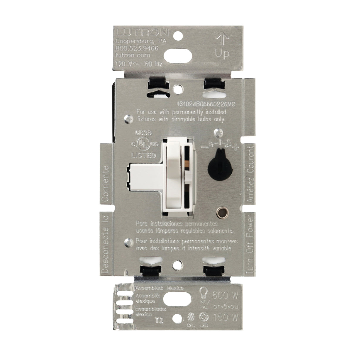 Lutron Dimmer White