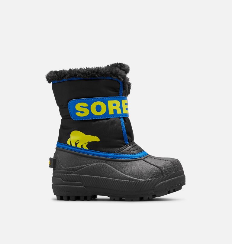 Sorel Childrens' Snow Commander Boot - Black/Super Blue Black/Super Blue