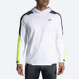 Brooks Men's Run Visible Thermal Hoodie Wht/asphlt/nightlife