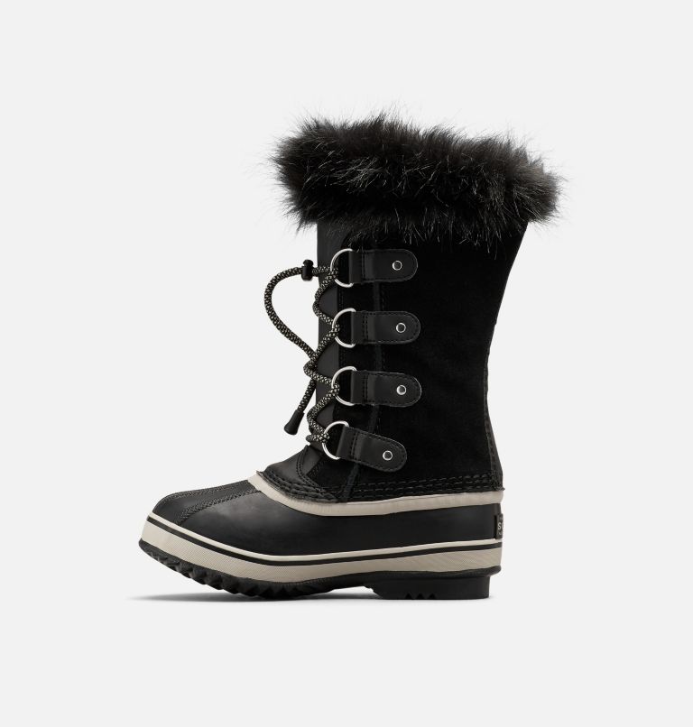 Sorel Youth Joan of Arctic Waterproof Boot - Black/Dove Black/Dove