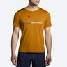 Brooks Men's Distance Short Sleeve 2.0 Ochre/brmountainrun