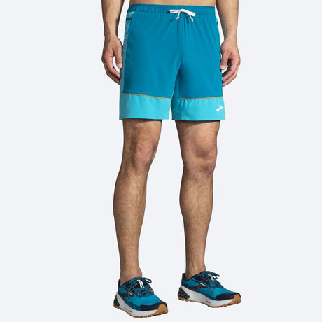 Brooks Men's High Point 2-in-1 Short Hyprblu/mist/pacific