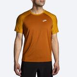 Brooks Men's Atmosphere Short Sleeve 2.0 Hazelwood/ochre