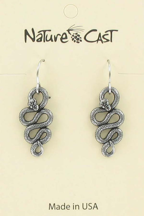 Nature Cast Metalworks Snake Dangle Earring Multi