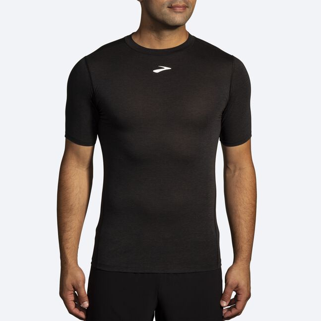 Brooks Men's High Point Short Sleeve Shirt Black