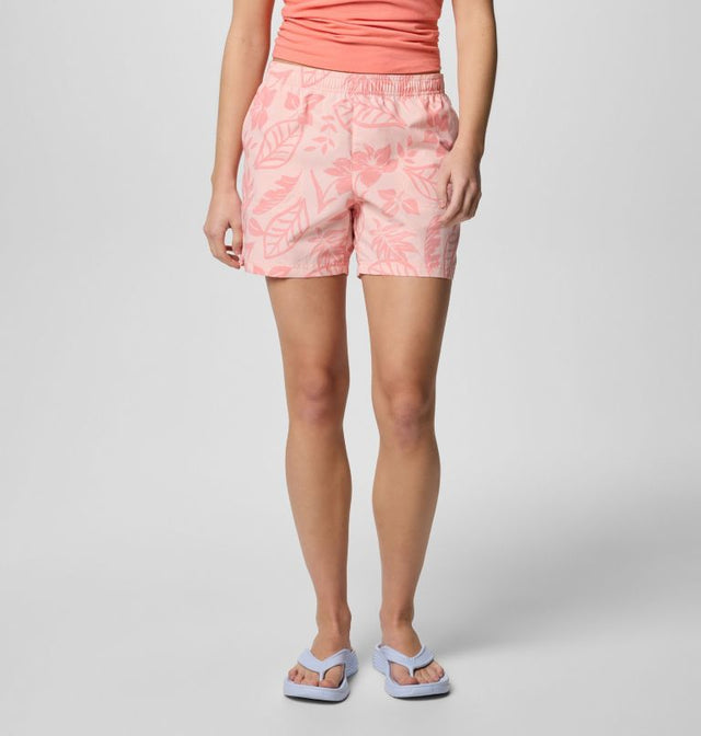 Columbia Womens Sandy River Printed Shorts III - Pink Sand Pasteled Tonal Pink Sand Pasteled Tonal /  / 5IN