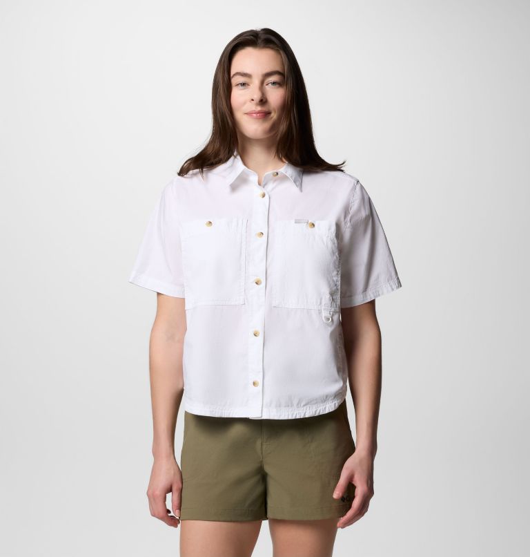 Women's Brea Falls Woven Short Sleeve Shirt - White ...