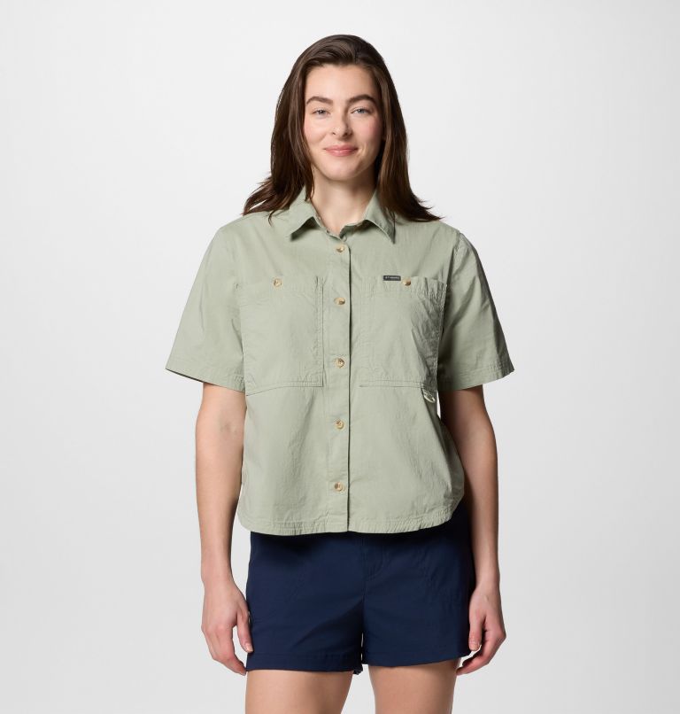 Women's Brea Falls Woven Short Sleeve Shirt - Safari