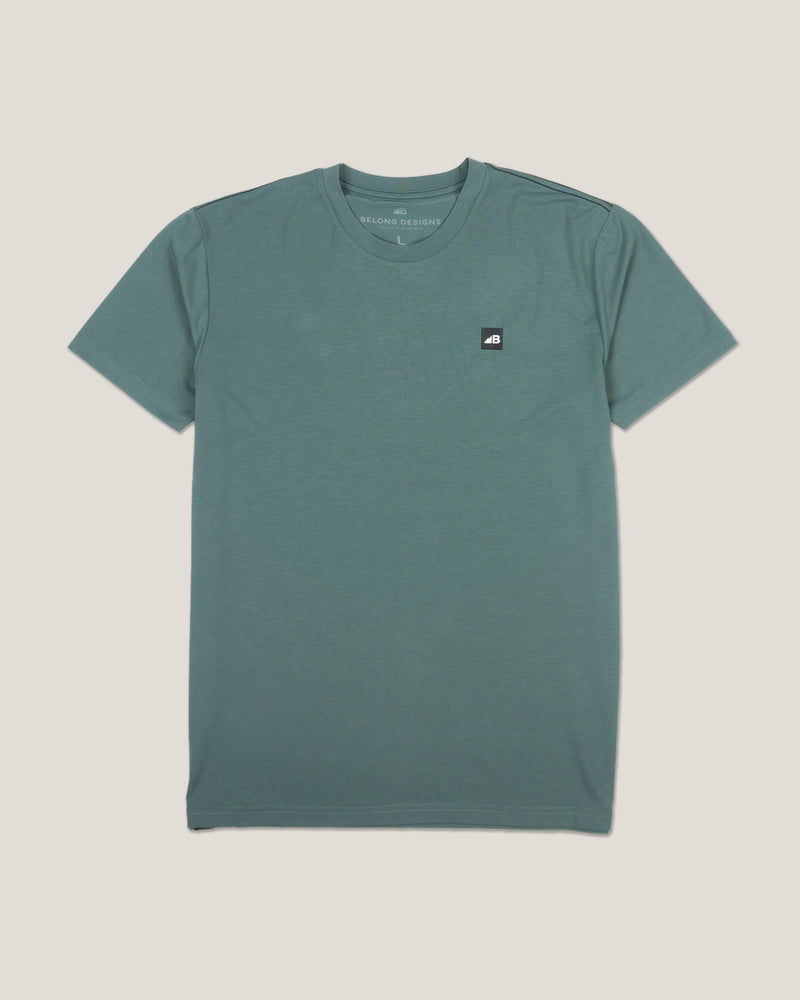 Belong Designs Mens Core Traverse Tek Tee Teal