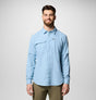 Columbia Mens Skien Valley Long Sleeve Shirt - Ripple Blue Ripple Blue