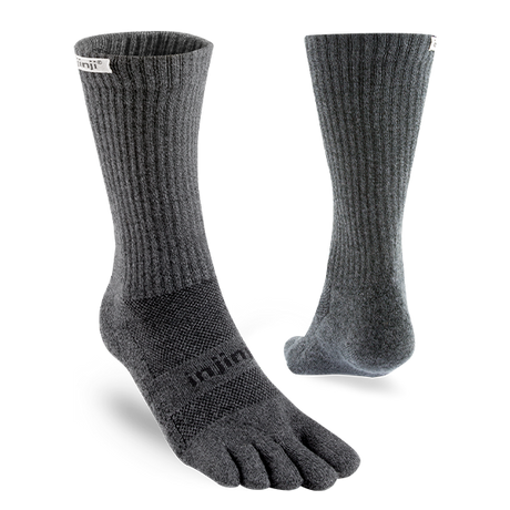 Injinji Trail Midweight Crew Sock - Granite Granite