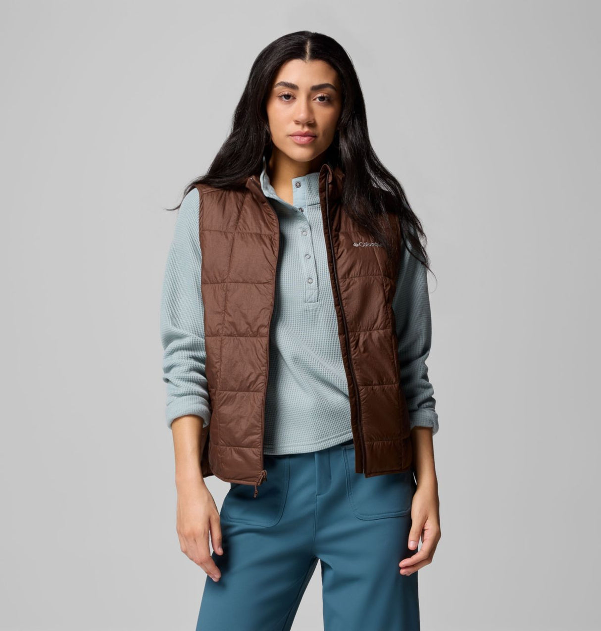 Columbia Womens Sienna Hill Quilted Vest Tobacco