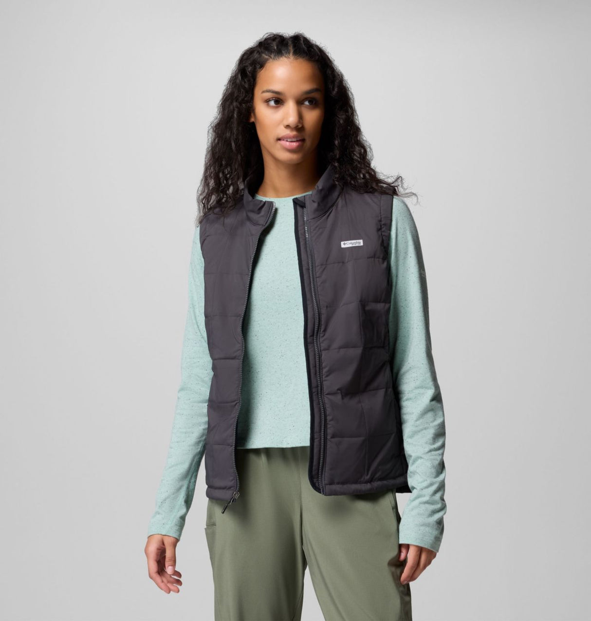 Columbia Womens Pfg Uncharted Vest Shark