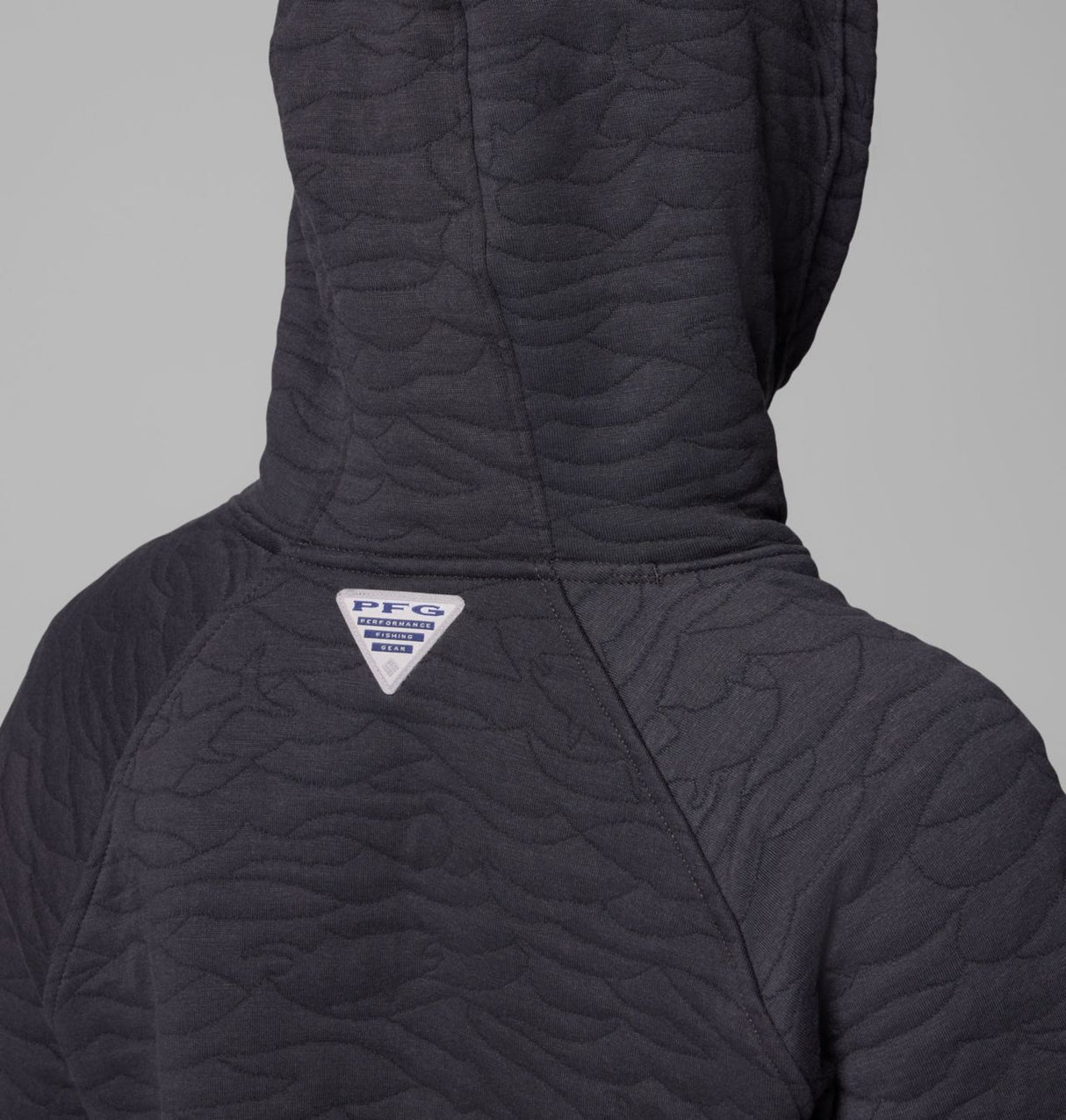 Columbia Womens Pfg Open Water Quilted Hoodie Shark