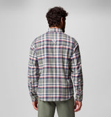 Columbia Mens Pfg Wild Cast Flannel Shirt Cyprss bckwtr tartan