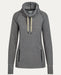 Noble Outfitters Women's Godiva Cowlneck Sweater Charcoal Heather