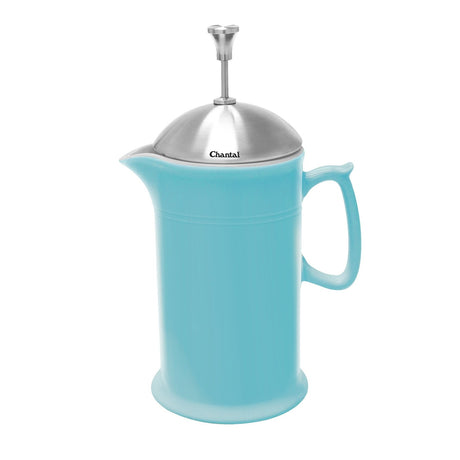 Chantal French Press with Plunger and Lid Aqua