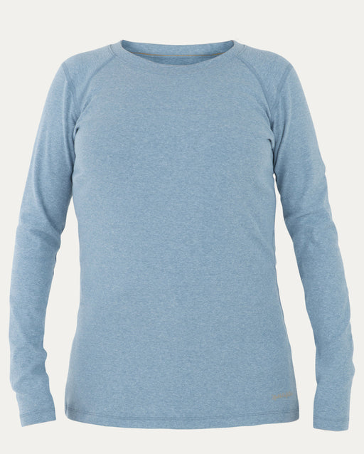 Noble Outfitters Tug-Free Long Sleeve Crew (UPF 50+) Cashmere Blue Heather