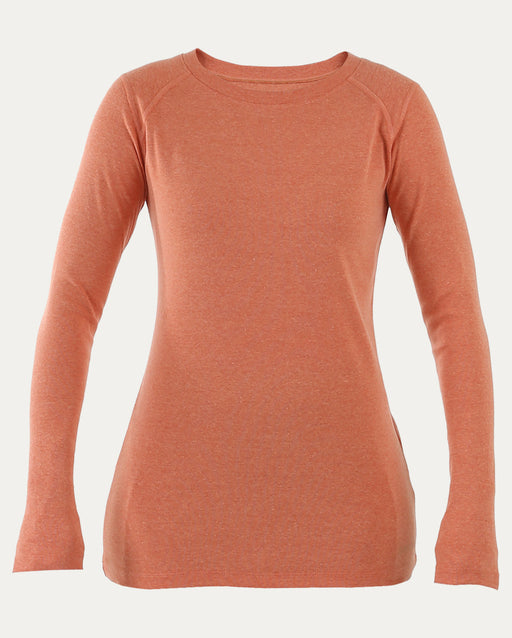 Noble Outfitters Tug-Free Long Sleeve Crew (UPF 50+) Burnt Sienna