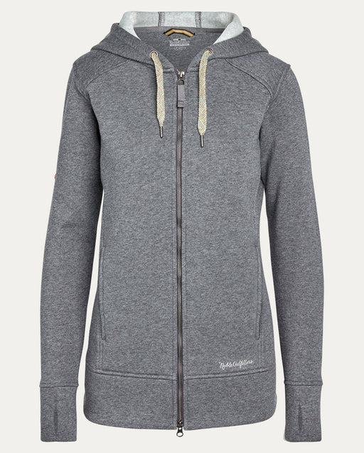 Noble Outfitters Women's Water Resistant Tug-Free Full Zip Hoodie Charcoal Heather
