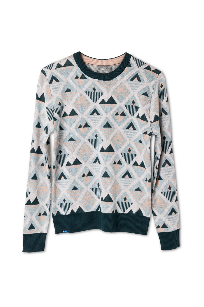 Kavu Women's Hillrose Sweater - Argyle Ridge Argyle Ridge