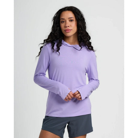 Free Fly Apparel Womens Bamboo Shade Hoodie Ii Bright lavender
