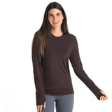Free Fly Apparel Bamboo Shade Long Sleeve Ii :Red Cedar: