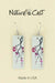 Nature Cast Metalworks Cherry Blossom Rectangle Dangle Earring