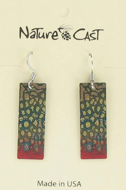 Nature Cast Metalworks Brook Trout Pattern Dangle Earring