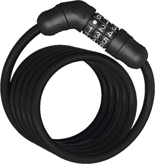 Abus Star Combo Coil Cable Lock 4508c/150/8 Black