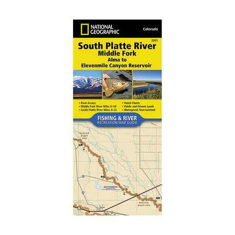 National Geographic Fishing and River Map ALMA_ELEVENMILE