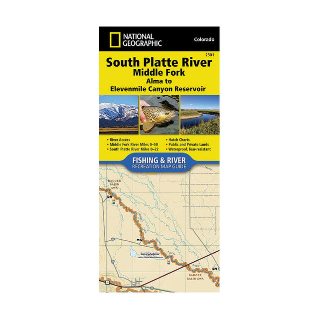 National Geographic Fishing and River Map ALMA_ELEVENMILE