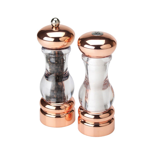 Olde Thompson Del Norte Pepper Mill and Salt Shaker Set Copper