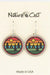 Nature Cast Metalworks Camping Stripes Dangle Earring