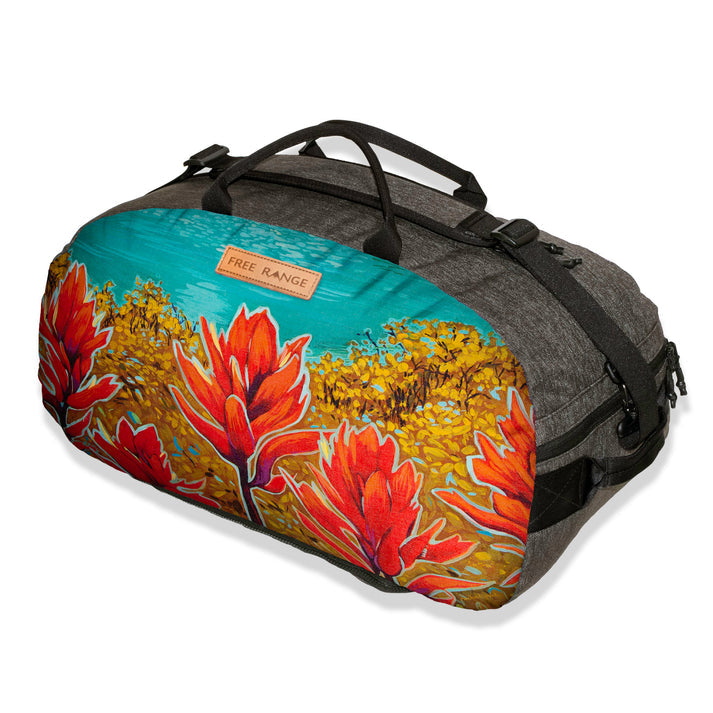 Free Range Equipment Canvas Duffel Hyalite paintbrush