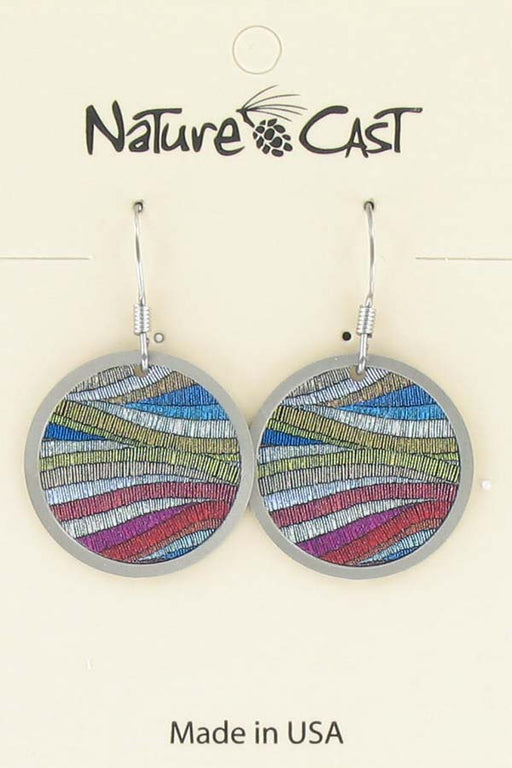 Nature Cast Metalworks Colorful Layers Dangle Earring