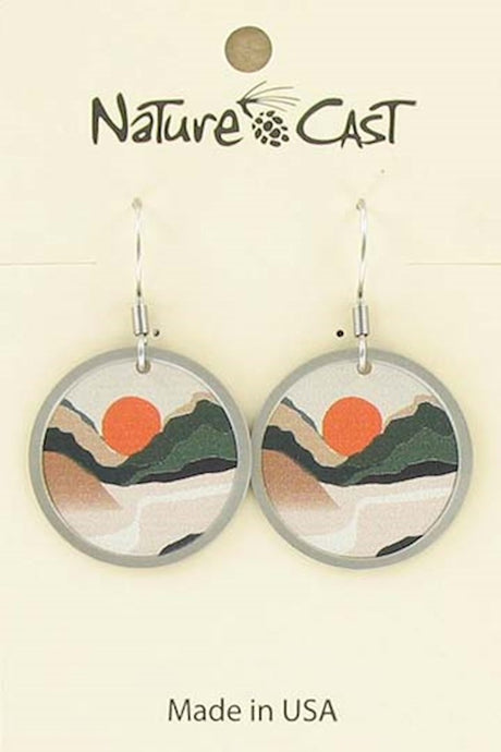 Nature Cast Metalworks Riverstream Sun Round Dangle Earring Multi