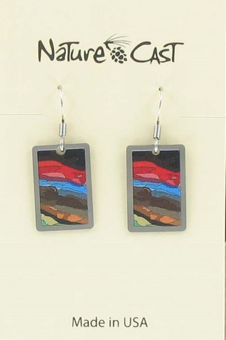 Nature Cast Metalworks Color Layers Dangle Earring Multi