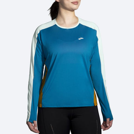 Brooks Women's Sprint Free Long Sleeve 2.0 Pacific/ltstsky/ochr